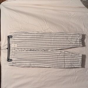 J.Crew Size 6 Off White And Blue Pants